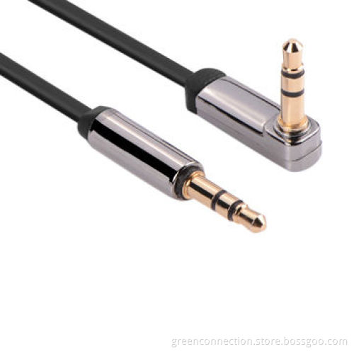 Premium 3.5mm Male to Male Audio 90 Flat Cable